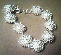Bracelet silver star burst style