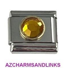 November Italian Charm Bracelet Link Compatible with all 9mm Charms #FBG11