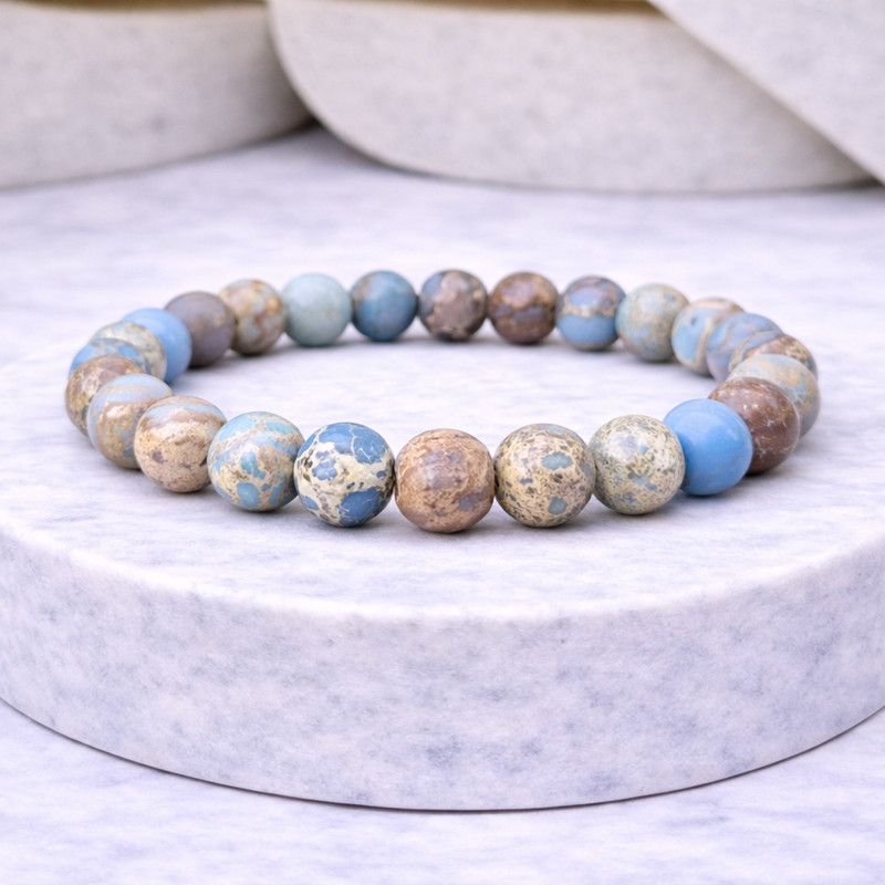 Natural Amazonite Onyx Agate Aventurine Jasper Stone Bracelet Set (5) 8mm Beads gallery