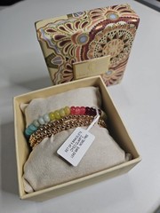 House Of Harlow 1960 5 Piece Bracelet Set Gold Tone Quartz NEW IN BOX Women’s