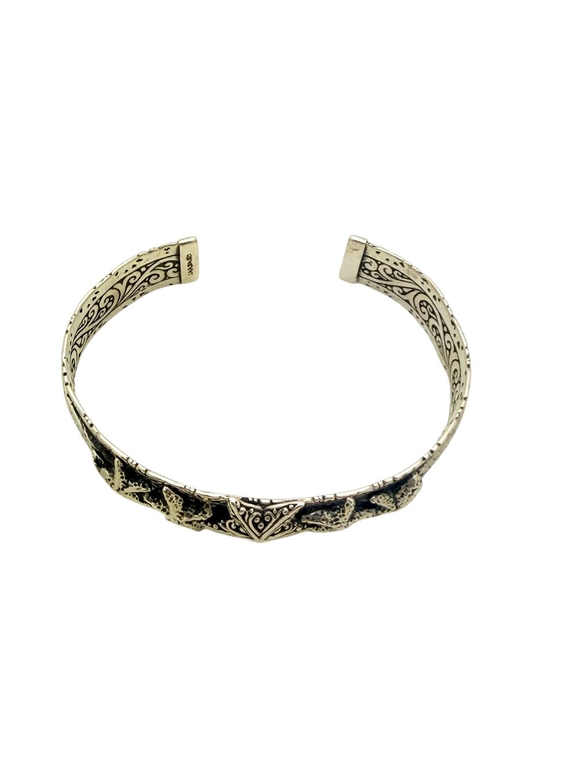 Sarda Bali Sterling Silver Starfish Ocean Themed Cuff Bangle Bracelet gallery