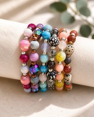 Custom Beaded Bracelet For Wife Mom Daughter | Stocking Stuffer | Party Favors
