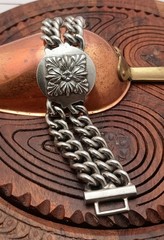 Gerard Yosca Chain Bracelet. Silver Tone, Heavy, 6″ Not Including Clasp. Signed.