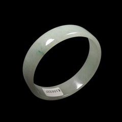 52mm Certified Grade A 100% Natural Green Jadeite Jade Bangle Bracelet 00727