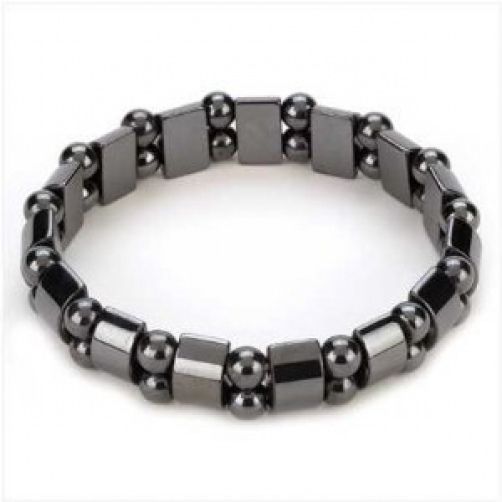 Magnetic Hematite Bracelet Pain Relief Powerfull Elastic Therapy Arthritis G5 gallery