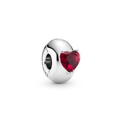 Pandora Red Heart Solitaire Clip Charm 799203C01