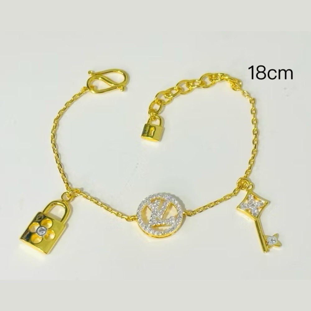18K 22K 23K 24K THAI BAHT YELLOW GOLD JEWELRY BANGLE BRACELET 18 cm Women gallery