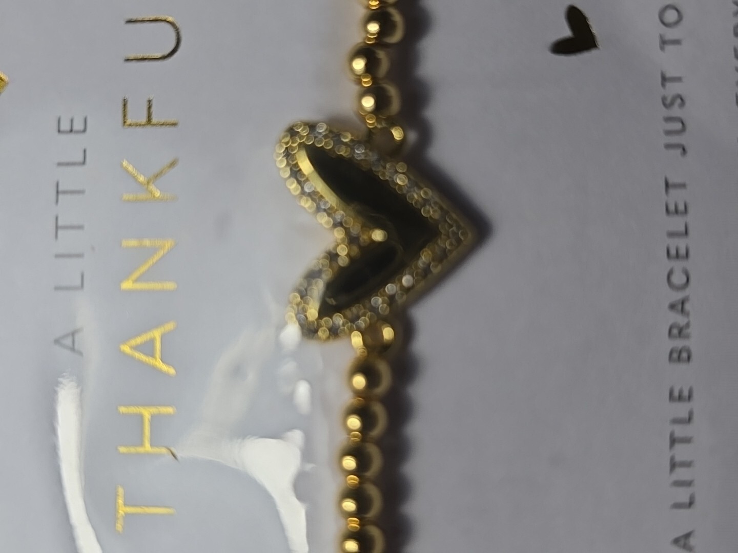 A Little & Co A Little Thankful Gold Tone Plated Bracelet NIP gallery