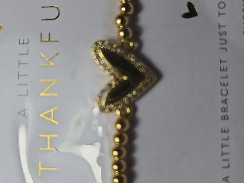 A Little & Co A Little Thankful Gold Tone Plated Bracelet NIP gallery