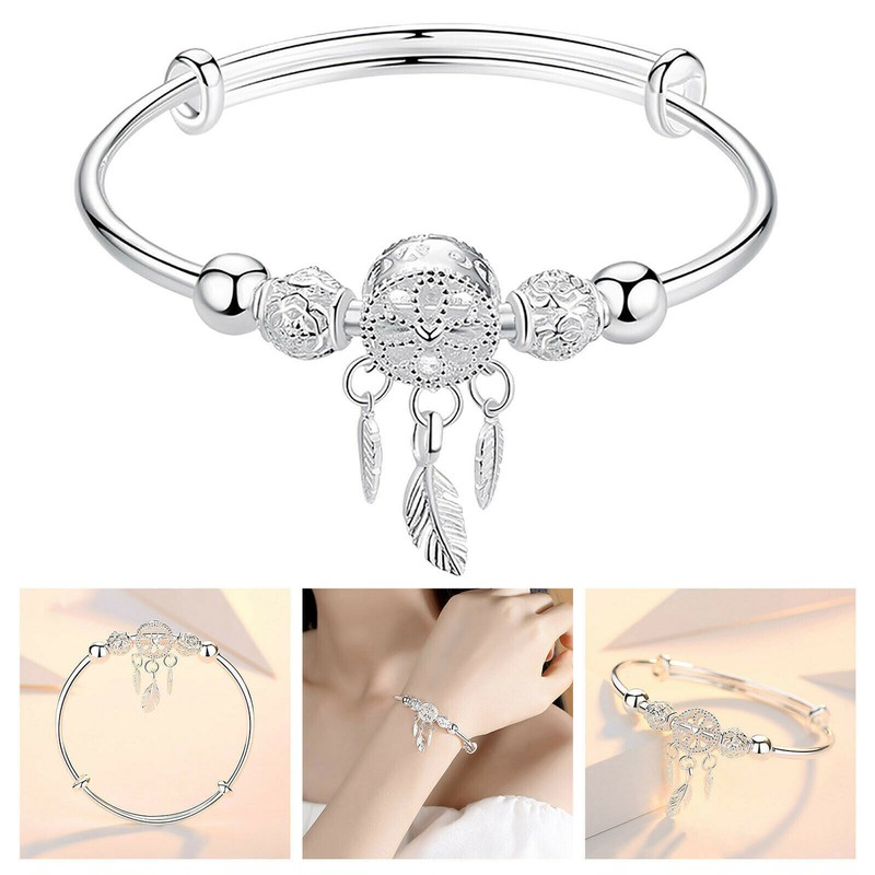 NEW Dream Catcher Tassel Feather Charm Bracelet Bangle Women Elegant Jewelry USA gallery