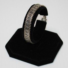 Greek Greca Patterned Sterling Silver Bracelet