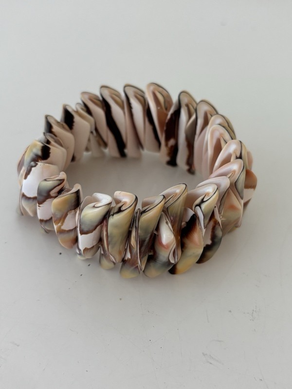 Vintage Natural Cone Spiral Seashell Cuff Bracelet Boho gallery