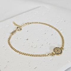 18K Gold Fill Evil Eye Bracelet Good Luck Energy Protection Everyday bracelet
