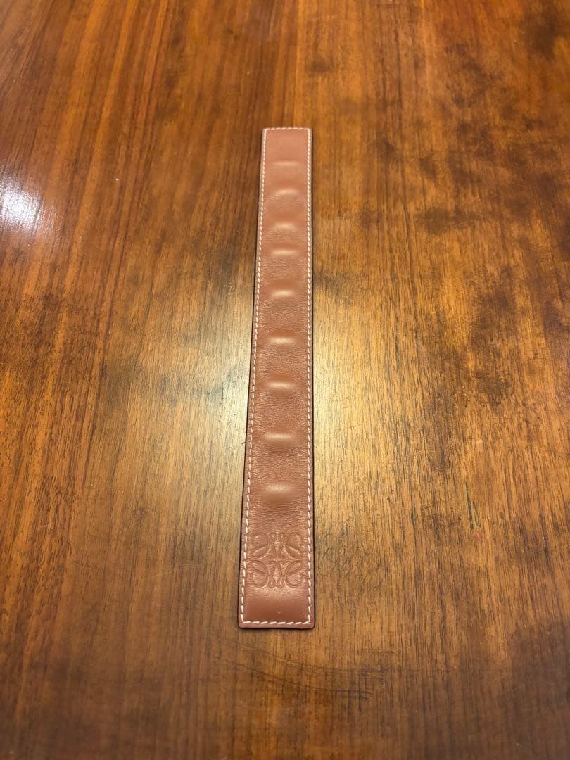 Authentic Loewe Browns Leather Slap Bracelet Wrap Cuff Shipping From Japan gallery