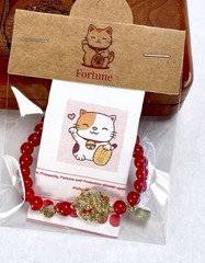 Fortune Dragon Piao Red Bracelet Cleansed & Blessed GoodLuck&Protection Fengshui