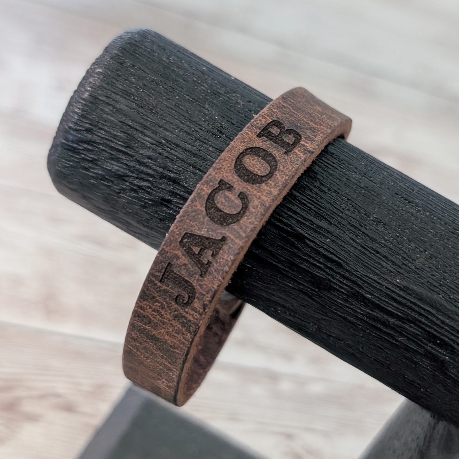 Leather? Bracelet - Jacob - Fair Condition gallery