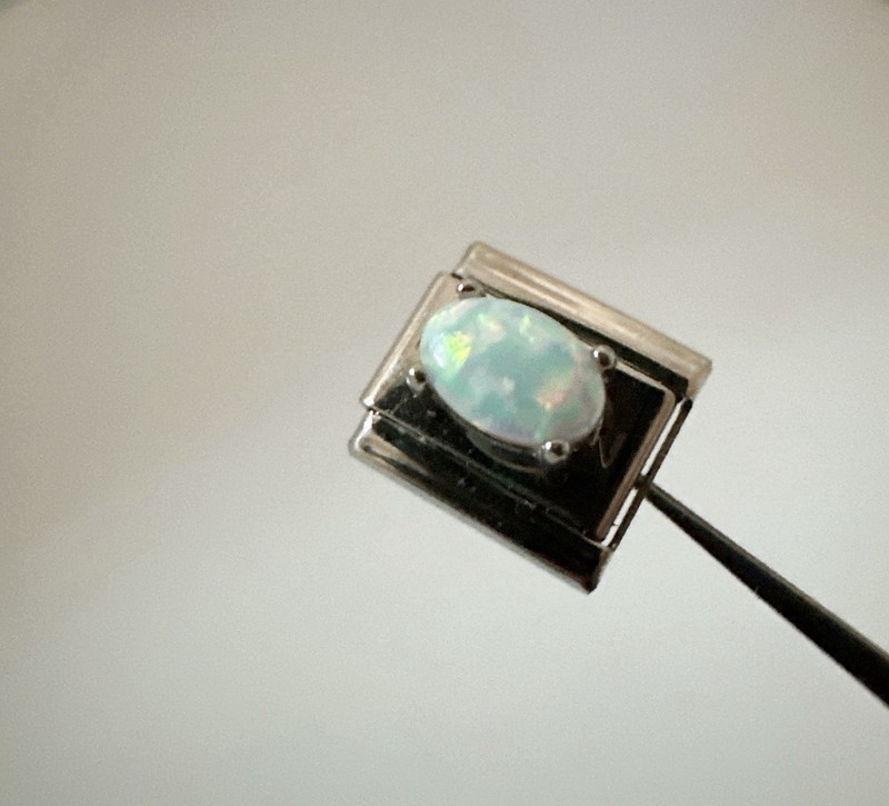 Nomination Bracelet Composable Link Charm Oval Opal Stone Custom-made gallery