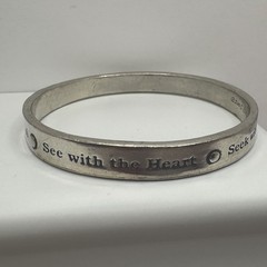 Basic Spirit 2005 Pewter Bracelet Seek With Soul See With Heart Made in Canada