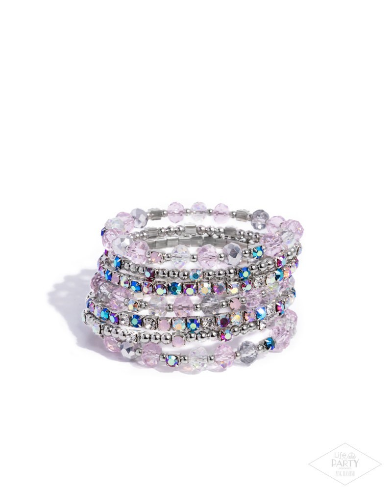 Paparazzi Sizzling Stack - Multi - Beads - Rhinestones - Wrap Style Infinity Bra gallery