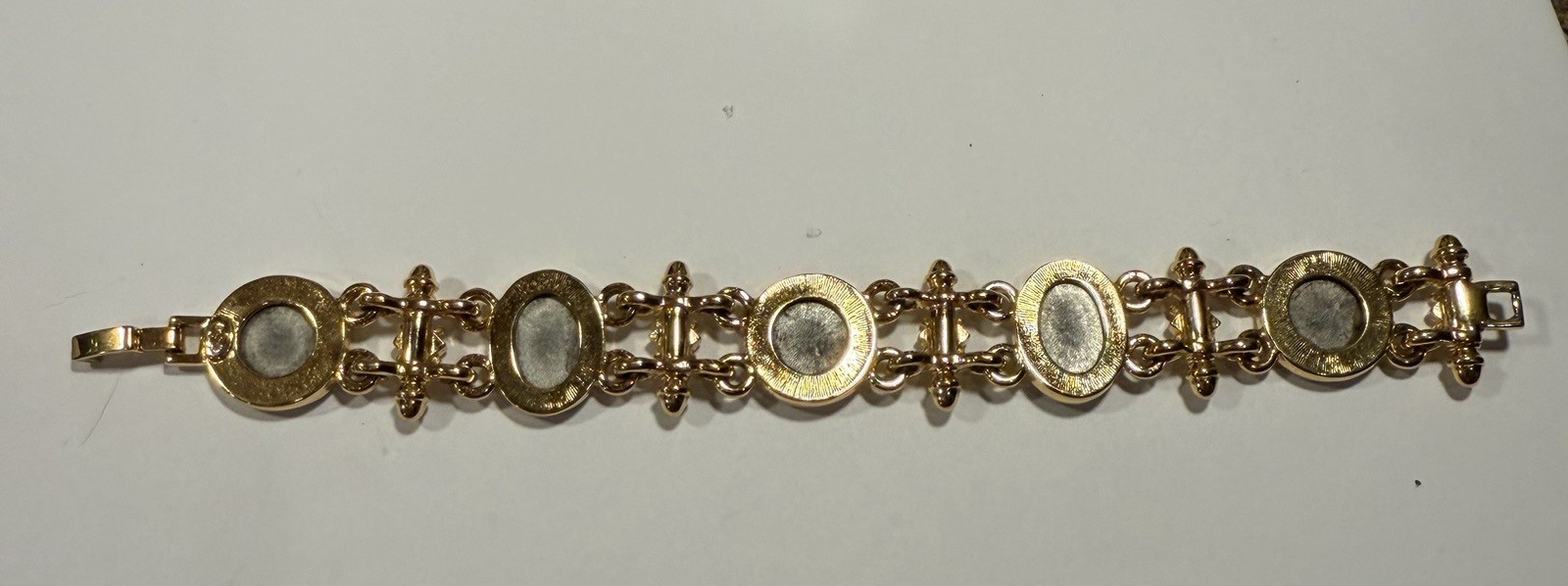 Vintage Pegasus and Heralding Angel Cherub Cameo Coin Panel Bracelet gallery