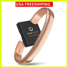 Copper Bracelet for Men & Women — 100% Pure Copper Bracelets — Raw, Solid & U…