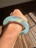 Natural ice bling Aquamarine Bangle 50.5mm gallery