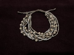 Chan Luu Bracelet- Slide On Multi Strand Beaded- Adjustable
