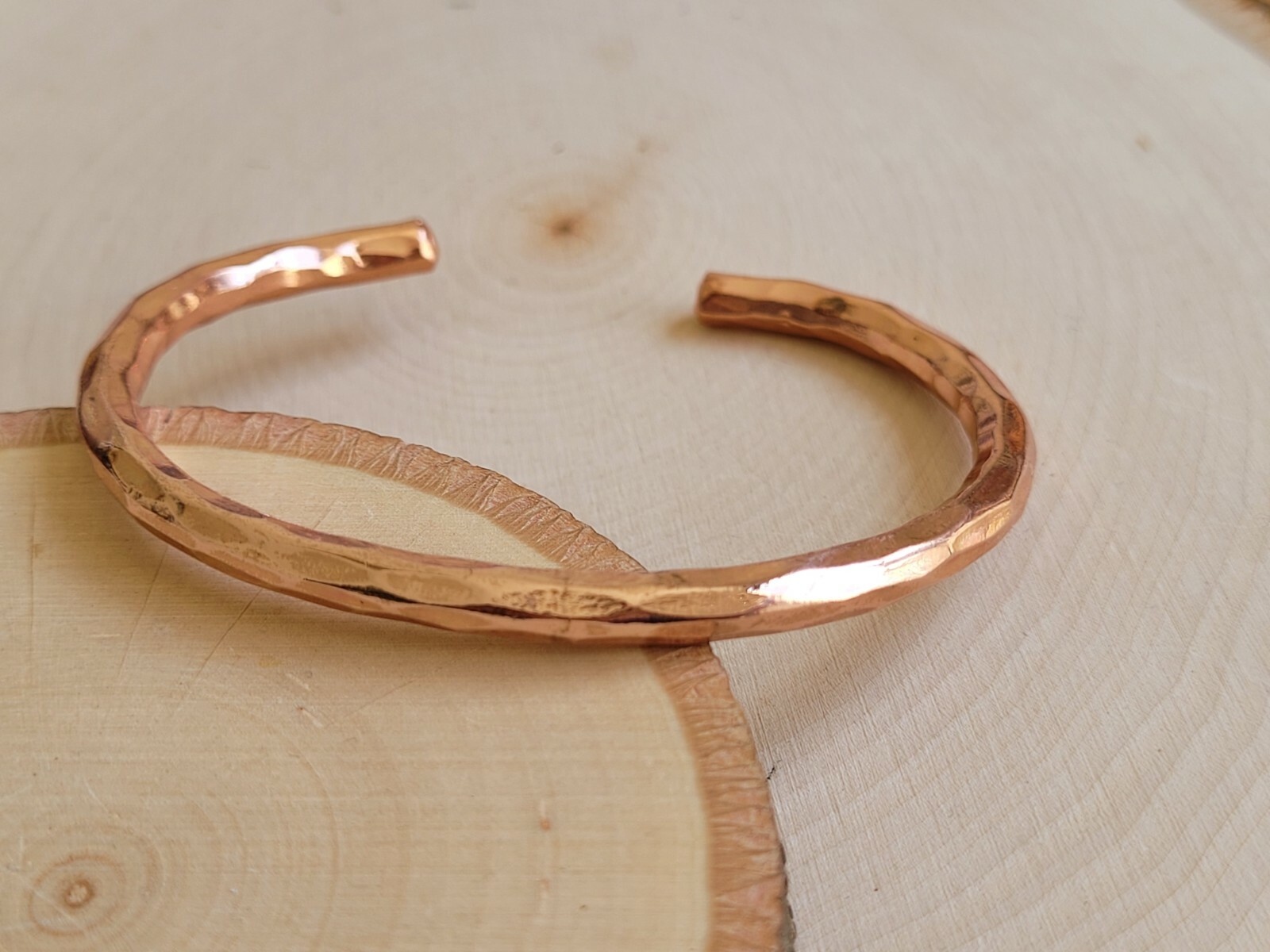 Hammered Solid Pure Copper Cuff - Copper Arthritis Therapy Adjustable Bracelet gallery