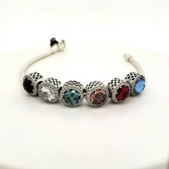 Pandora 925 791725 Radiant Hearts many colors Cubic zirconium slide charm NEW