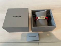 Authentic Balenciaga Plate Red Rope Bracelet