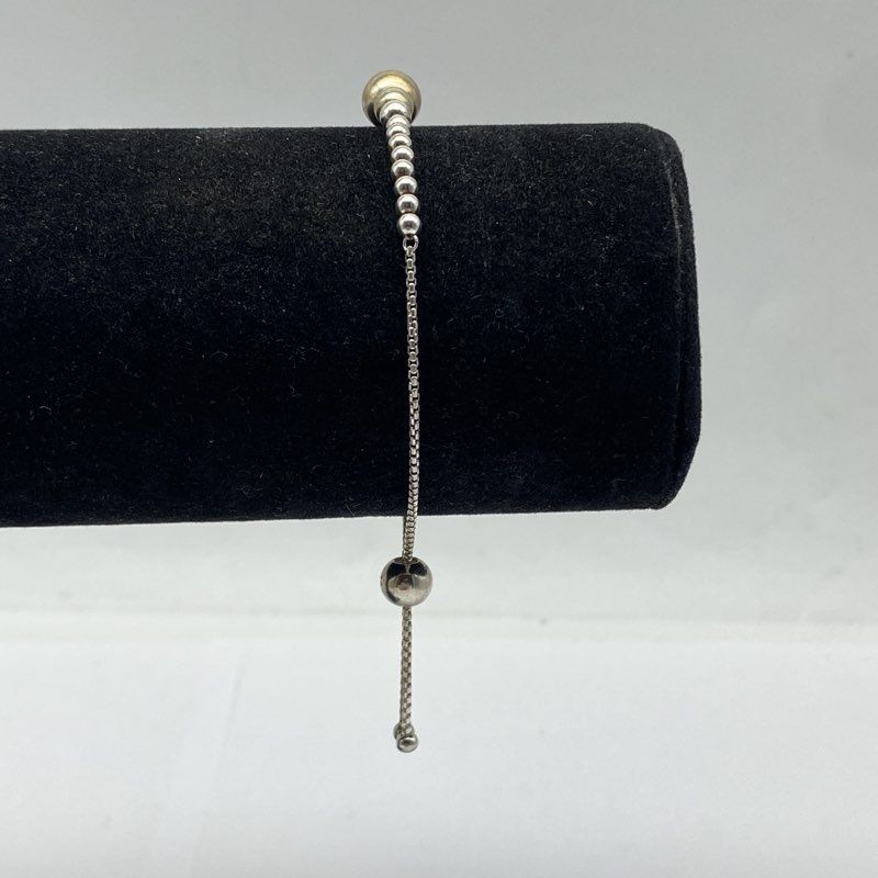 Pandora Sterling Silver String of Beads Slider Bracelet 6.0g gallery