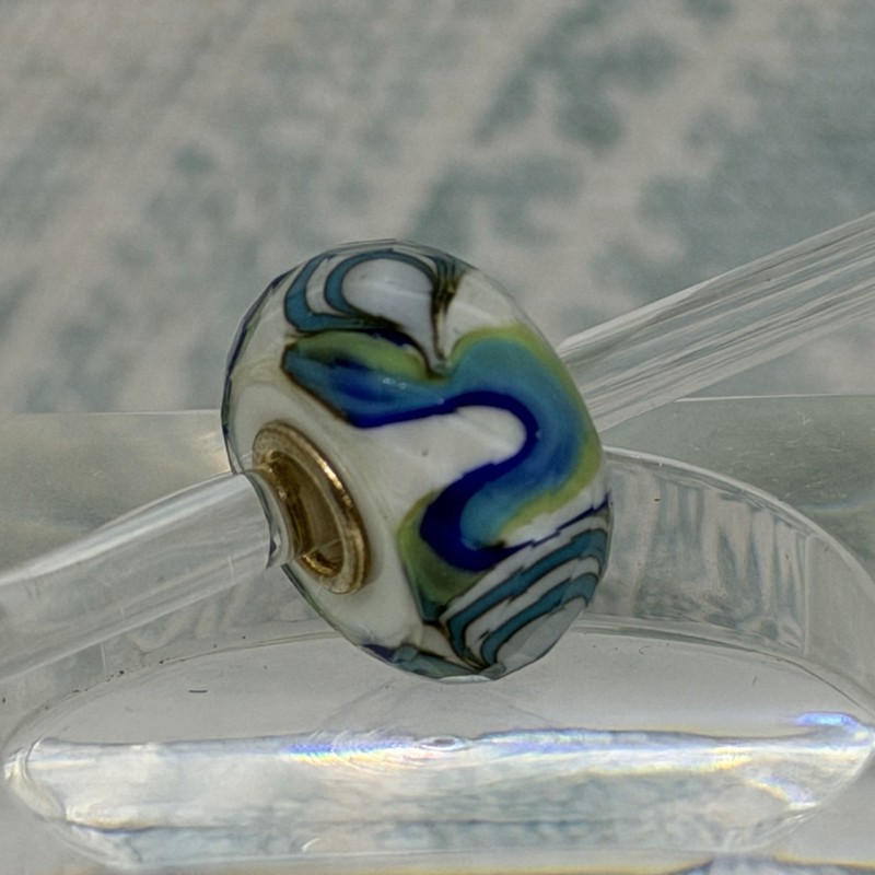 Authentic Trollbeads Ocean Oysters TGLBE-30130, New LE People's Uniques 2023 gallery