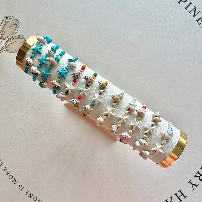 Shell Bracelet Starfish Conch Adjustable Beach Ocean Summer Jewelry 12PCS gallery