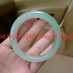 Genuine Natural Green Jadeite Jade Gemstone Bangle Bracelet 56-66mm Jewelry
