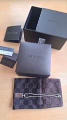 GUCCI Dog Tag Plate Ball Chain Bracelet Sterling Silver 925 w/Box Pouch