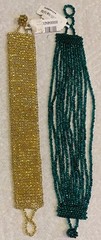 Pro Polsera Mediana Bracelets Gold 7″ x 1″ & Teal 8″ x 1″ Lot 0f 2 NWT