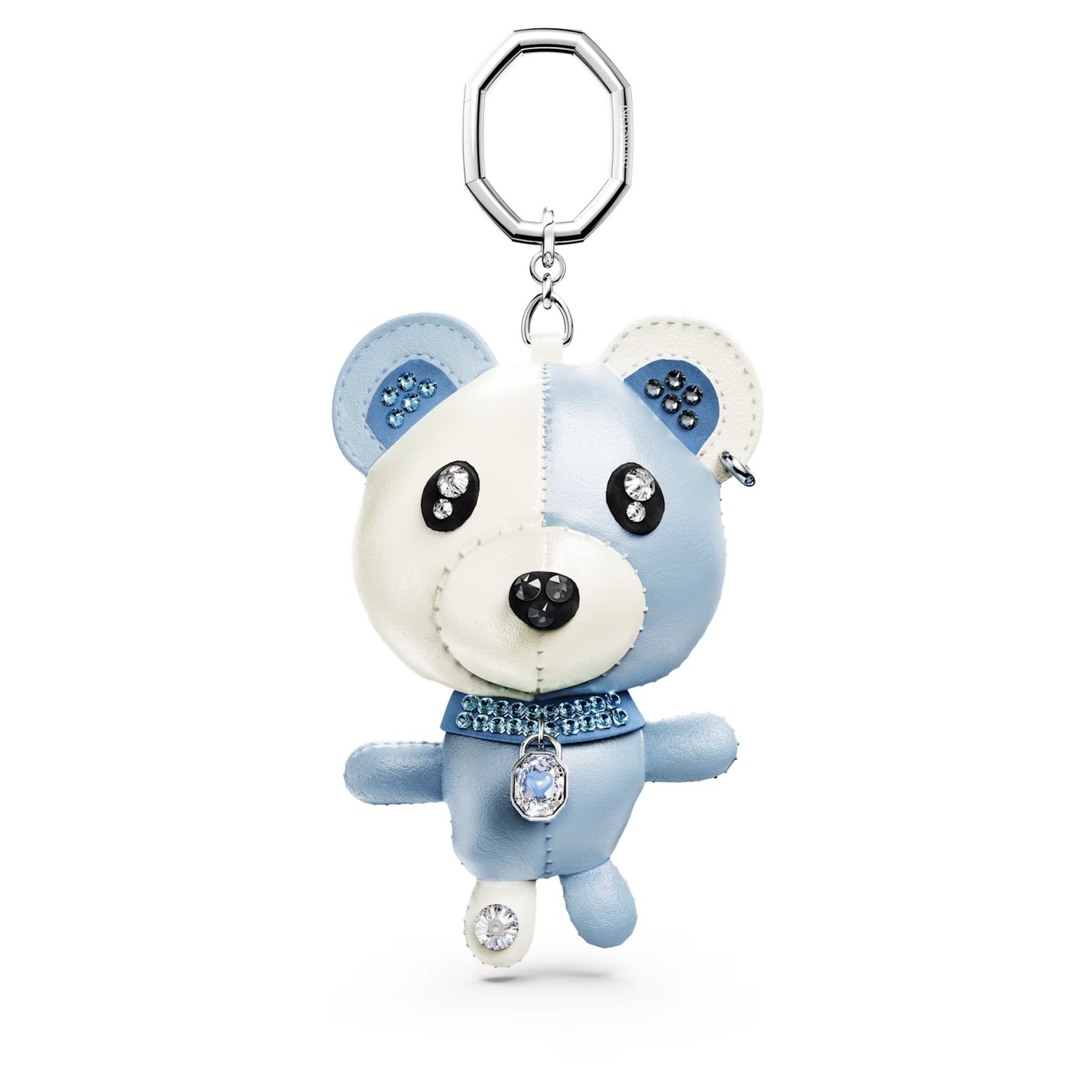 Swarovski Crystal Teddy Bag Charm, Bear, Blue, Rhodium Plated 5733771 gallery