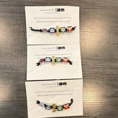 Bank of America FIFA World Cup 26 Multicolor Cord Dangle Charm Bracelets (3)