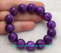 6/8/10/12mm Natural Purple Charoite Crystal Round Gems Beads Bracelet 7.5″ AAA