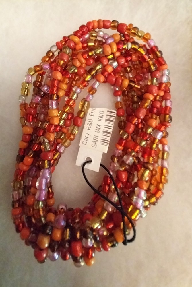 Glass Bead 10 Strand Stretch Bracelet, New with Tag