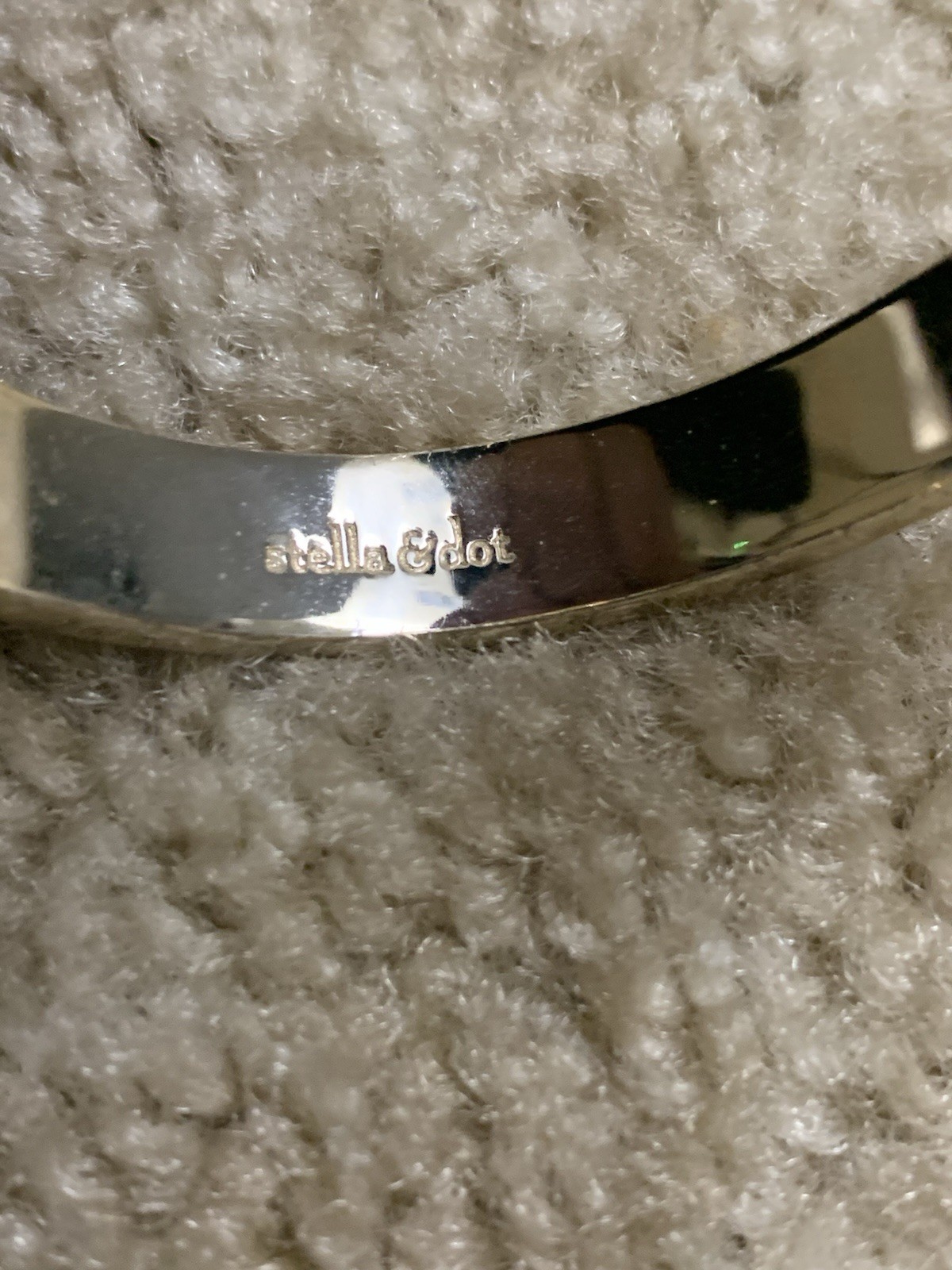 Stella & Dot White Push Lock Bracelet gallery