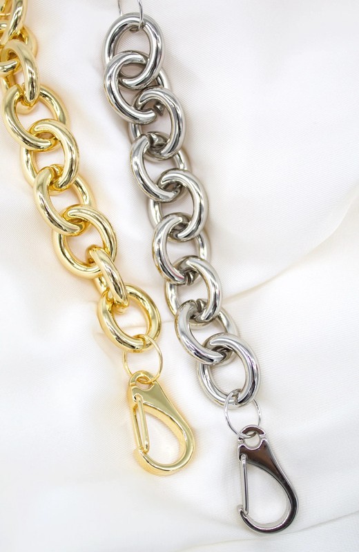 22mm Thick Chunky Rolo Round Link Bracelet With Large Clasp (I295) gallery