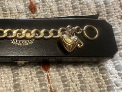 Juicy Couture Gold Tone Early 2000s Charm Bracelet